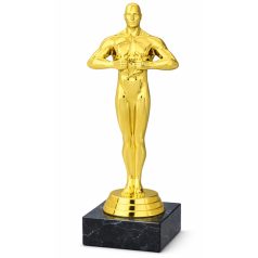 NAGY Oscar stílusú szobor - Arany szobor márványon