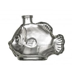 Hal formájú üveg, kupakkal 200 ml