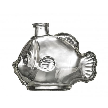 Hal formájú üveg, kupakkal 200 ml