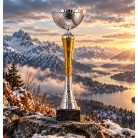 Ice Gold ezüst-arany serleg 6 méretben 24G-02A/F - M:25 cm 