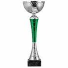 Ice Green ezüst-zöld serleg 6 méretben 24G-02Z/F - M:25 cm