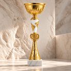 Ivory arany-fehér kupa 6 méretben 24G-05/F - M:25 cm