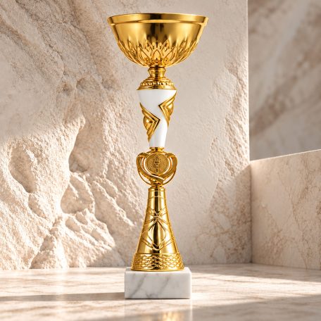 Ivory arany-fehér kupa 6 méretben 24G-05/F - M:25 cm