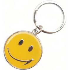 Gravírozott Smiley kulcstartó