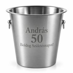 Gravírozható pezsgőhűtő vödör