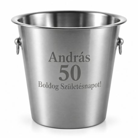 Gravírozható pezsgőhűtő vödör