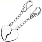 Dupla szív kulcstartó – gravírozható ajándék