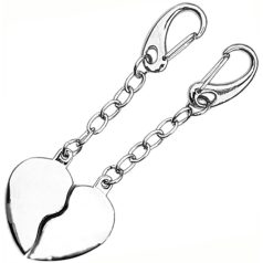 Dupla szív kulcstartó – gravírozható ajándék