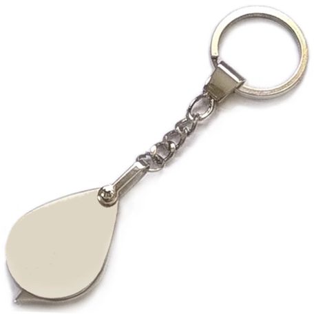 Gravírozott nagyítós kulcstartó – praktikus