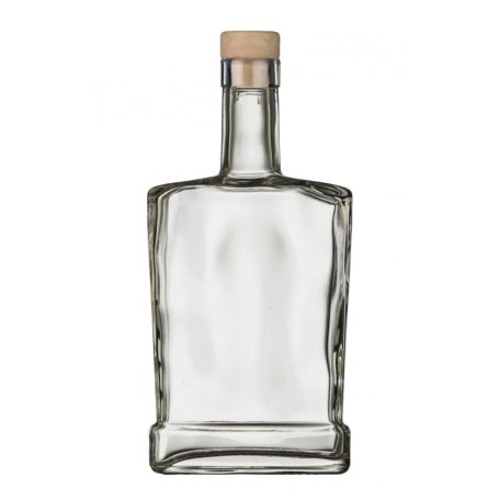 Gravírozható pálinkás üveg, kupakkal 500 ml