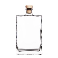 Gravírozható pálinkás üveg (széles), kupakkal, 500 ml