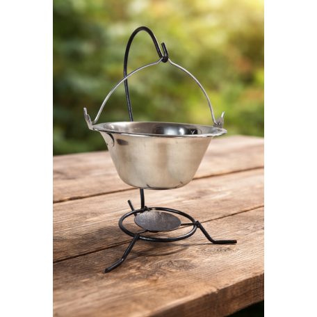 Főzőverseny díj - mini bogrács állvánnyal