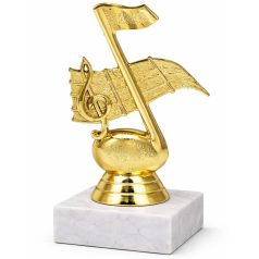 Zenei különdíj márvány talpon - arany figura
