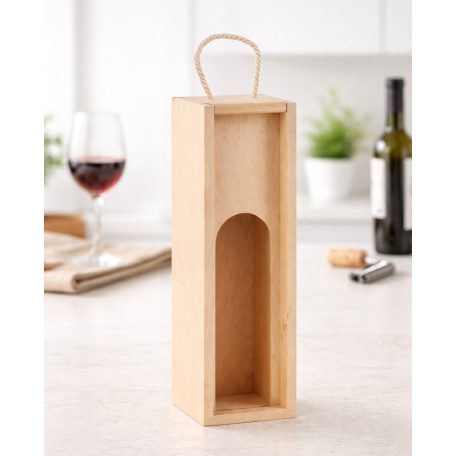 Gravírozható fa borosdoboz 