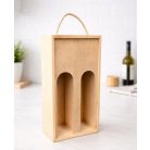 Gravírozható fa borosdoboz (2 borhoz)