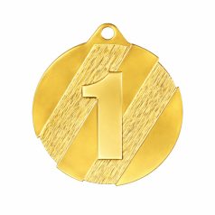 Klasszikus aranyérem 1-es számmal - átmérő: 5 cm