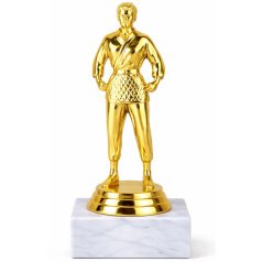 Női judo arany figura márványon