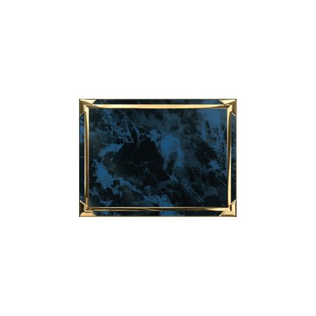 Plakett 690 kék-arany színű 13x8,5 cm