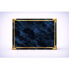 Kék-arany színű plakett