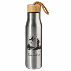 Gravírozható rozsdamentes acél kulacs, 550 ml