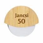 Gravírozható pizza szeletelő