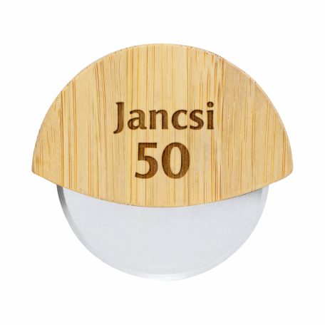 Gravírozható pizza szeletelő