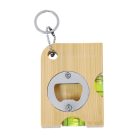 Gravírozott többfunkciós bambusz kulcstartó