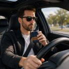Gravírozható utazópohár diófa markolattal 260 ml