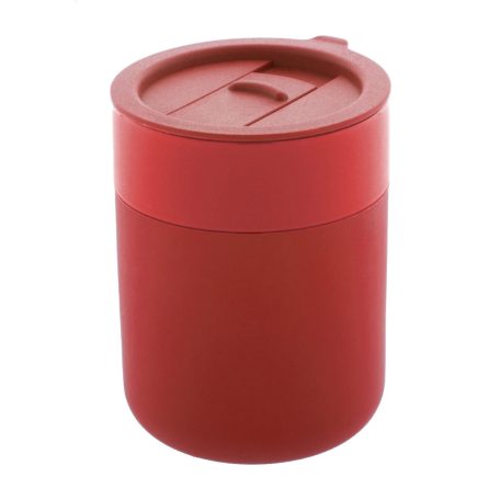 Szilikon borítású kerámia utazópohár, több színben 300 ml