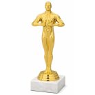 Oscar stílusú szobor - Arany szobor márványon