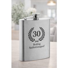 Gravírozható rozsdamentes flaska 200 ml