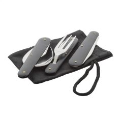 Kemping evőeszköz készlet - gravírozható