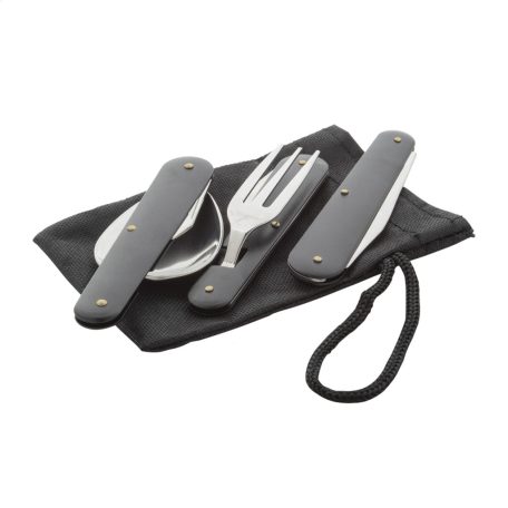 Kemping evőeszköz készlet - gravírozható