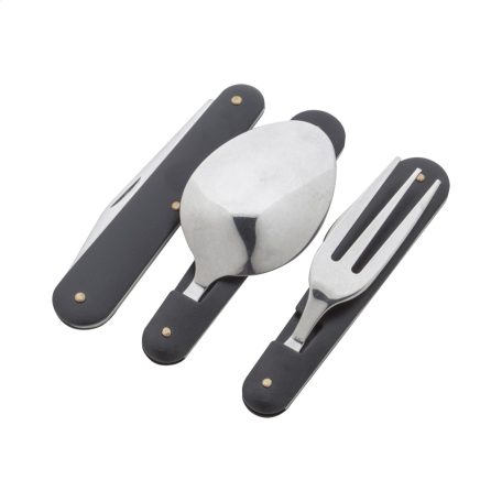 Kemping evőeszköz készlet - gravírozható