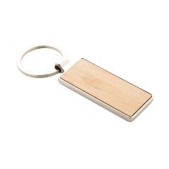 Modern formájú fém kulcstartó – gravírozható