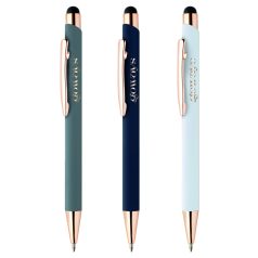 Gravírozott érintőhegyes golyóstoll - három színben