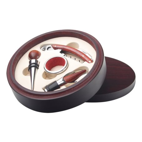 Mahagóni boros szett - gravírozható