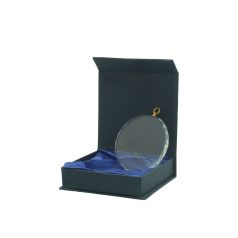 Gravírozható üvegérem - átmérő: 7 cm