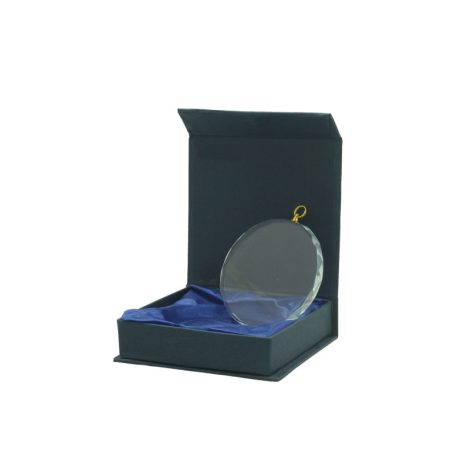 Gravírozható üvegérem - átmérő: 7 cm