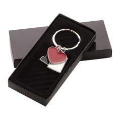 I Love fém kulcstartó - gravírozható