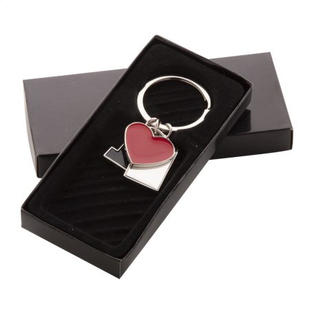 I Love fém kulcstartó - gravírozható