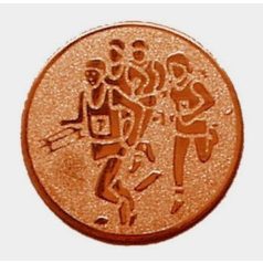 Érembetét 28 Futás bronz 25 mm