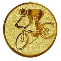 éremb. 137 Kerékpár arany 25 mm