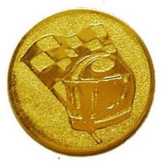 Érembetét 152 Autóverseny arany 25 mm