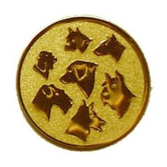 Érembetét KUTYAFEJEK 50mm    068 