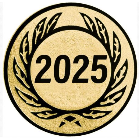 Érembetét 108 arany színű átm.:50mm ˝2025 ˝ - Évszám