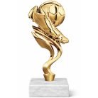 Arany focis figura labdával márványon 20 cm