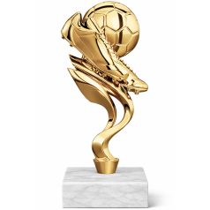 Arany focis figura labdával márványon 20 cm