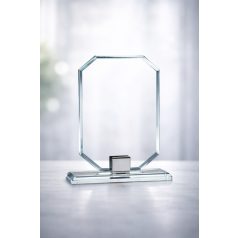 Gravírozható üvegdísz - BELLA2 19 cm  díszdobozzal 