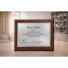 Ezüst színű plakett színes UV nyomattal